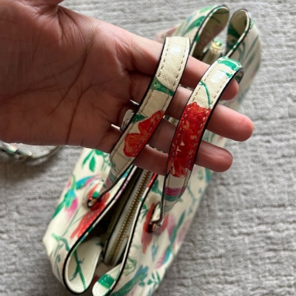 🔥LOW START🔥Kate Spade RARE Evangelie Laural Way Hummingbird & Floral Bag - Picture 12 of 16